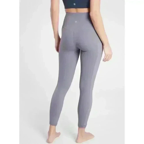 Athleta Violet Purple Salutation Stash Pocket II 7/8 Tight Leggings Small - Picture 3 of 10